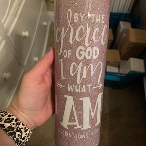 30 ounce skinny epoxy tumbler with straw